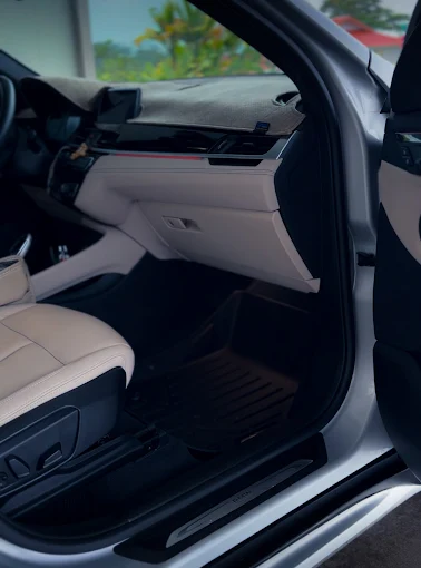 Clean BMW passenger interior