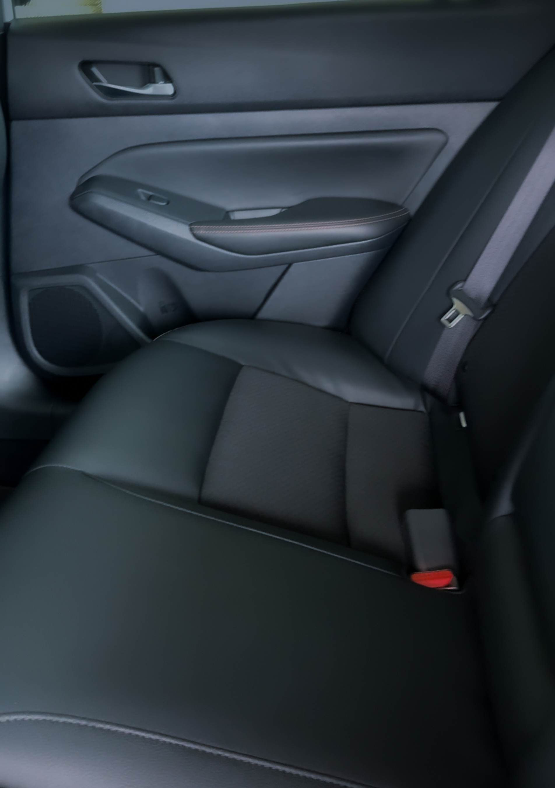 Clean Nissan rear seat interior